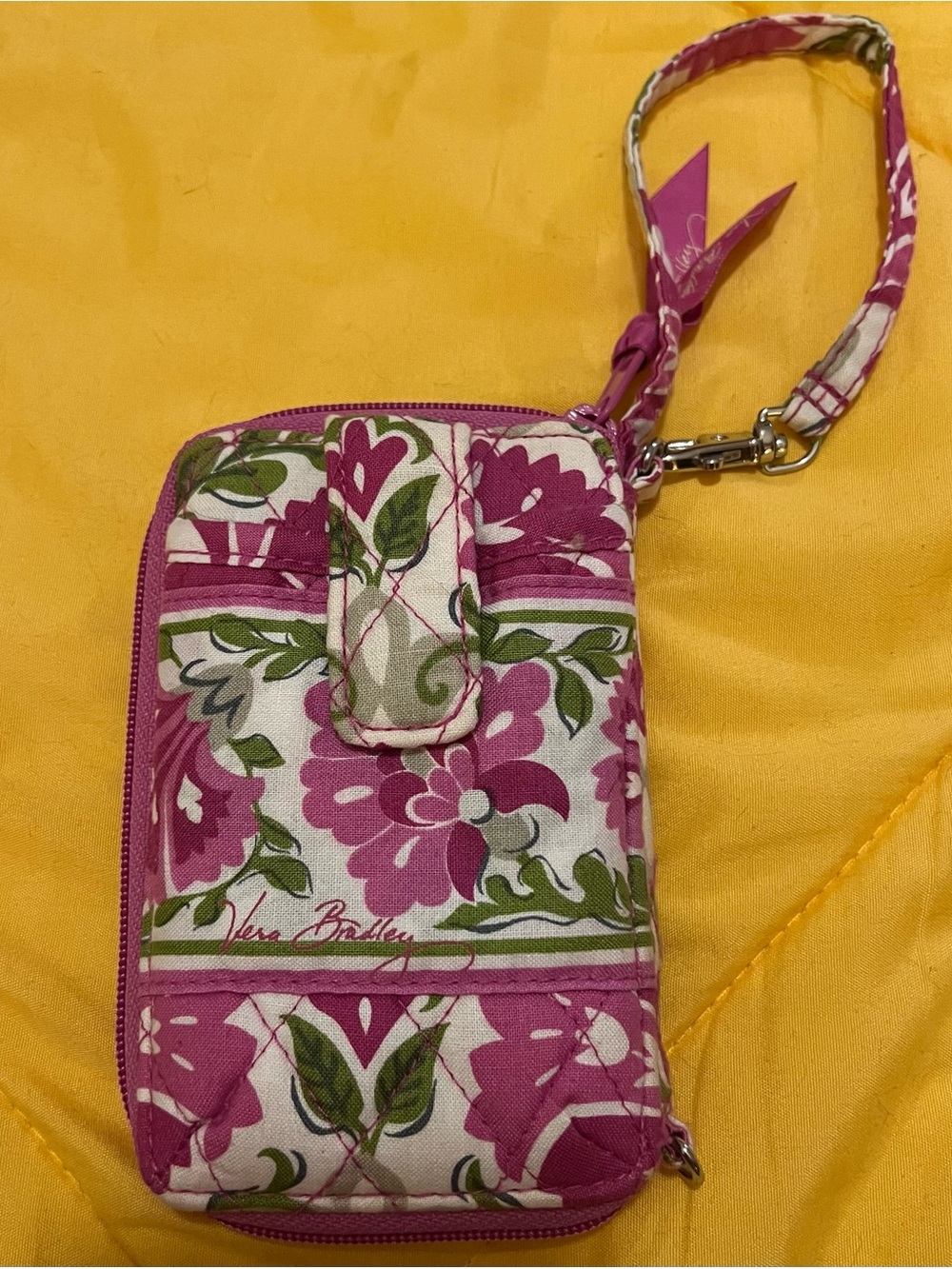 Vera Bradley "Julep Tulip" Carry It All Wristlet Phone Wallet - Retired Print - Picture 7 of 10